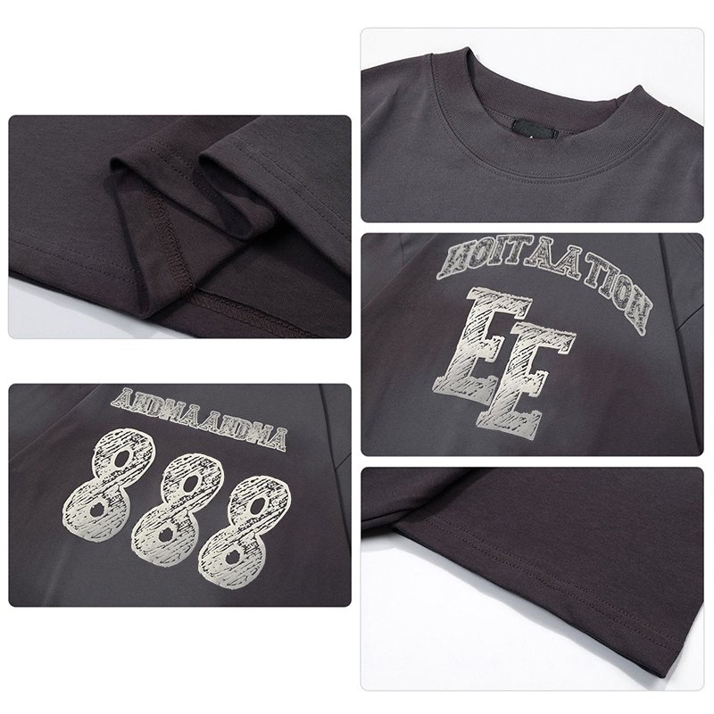 High Quality 100% Cotton Vintage Wash Acid Wash Men's T-shirts Heavyweight Oversized Tshirt Printing Custom T Shirt