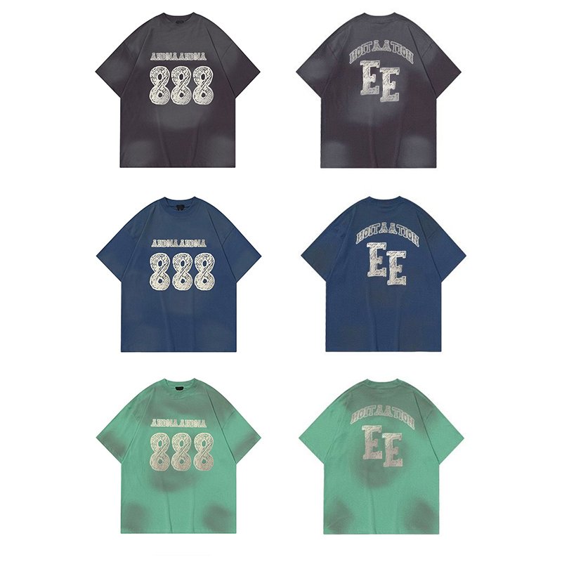High Quality 100% Cotton Vintage Wash Acid Wash Men's T-shirts Heavyweight Oversized Tshirt Printing Custom T Shirt