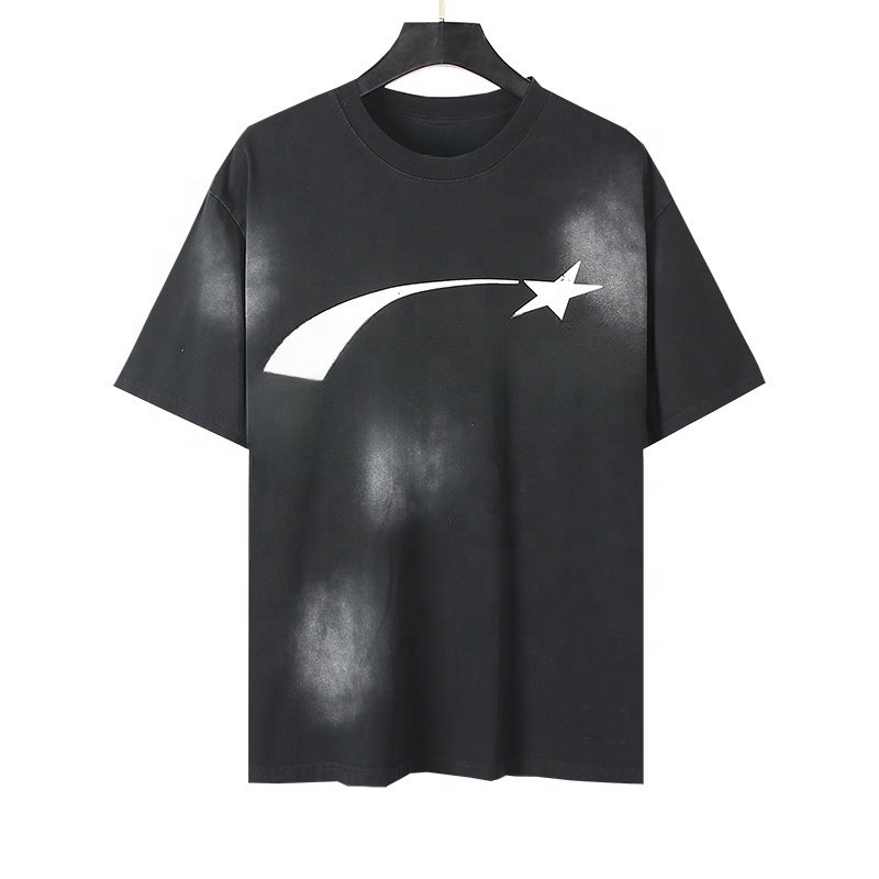 NFC Tag 3XL Plus Size 2024 Hell Cotton T-Shirt Star Cotton Men's T-Shirt Hip Hop Pop Street Oversized Hell Short Sleeve T-Shirt