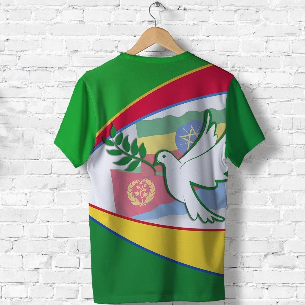 Oversized T-Shirt Eritrean Flag Unique Design T Shirts All Over Print Plain Top Clothing In Bulk Custom Eritrea Breathable Tees