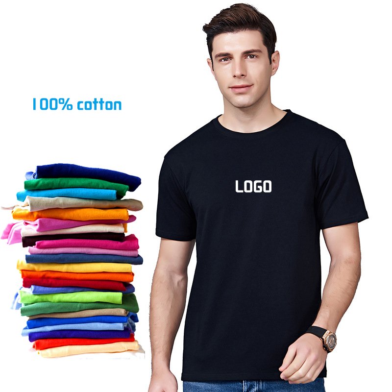 Wholesale High Quality 100% Cotton Custom Blank Men's T-shirts Oversized Tshirt Printing Heavyweight T Shirt