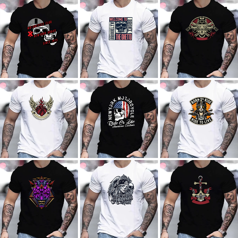 2024 New WL Men's casual fashion printed men's t-shirts , short sleeved round neck hip-hop T-shirt women t-shirt