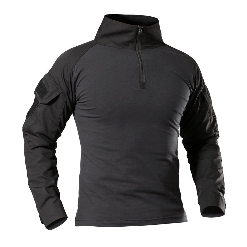 Men's Frog Shirt Long Sleeve For Uniform Shirt for Body Building Training Tight Fitting T-Shirt Duty Tactical Shirt