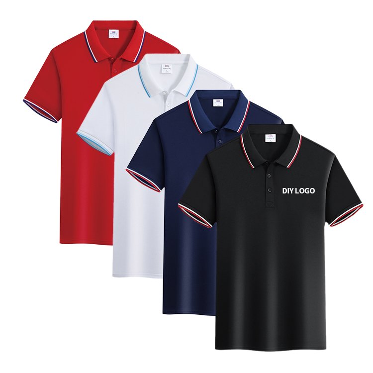 Custom cheap smooth cool fabric poly cotton materials polo t shirts short sleeve men's polo shirts