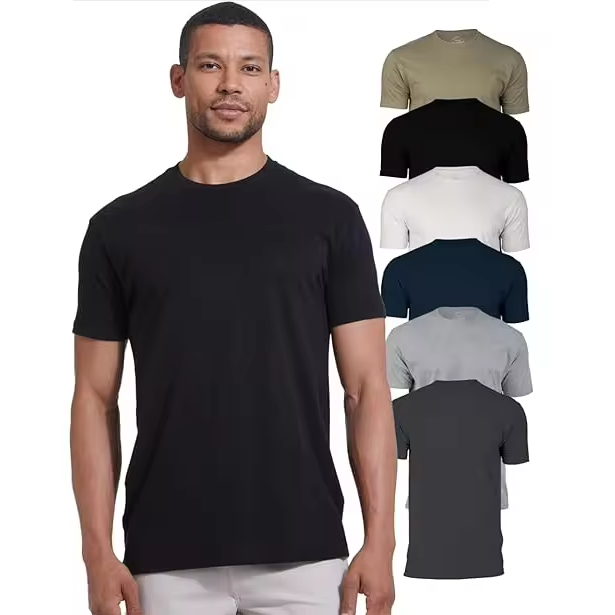 Classic Cotton Tee Crew Neck,Workout Shirts Athletic Gym Active Custom T-shirt