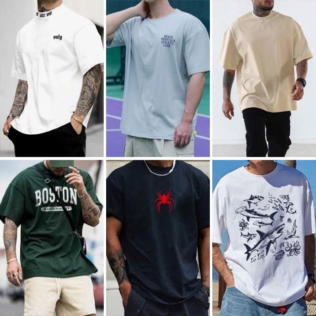 Wholesale inventory of short sleeved men's t-shirts summer fashion top loose and casual men's t-shirts randomly shipped