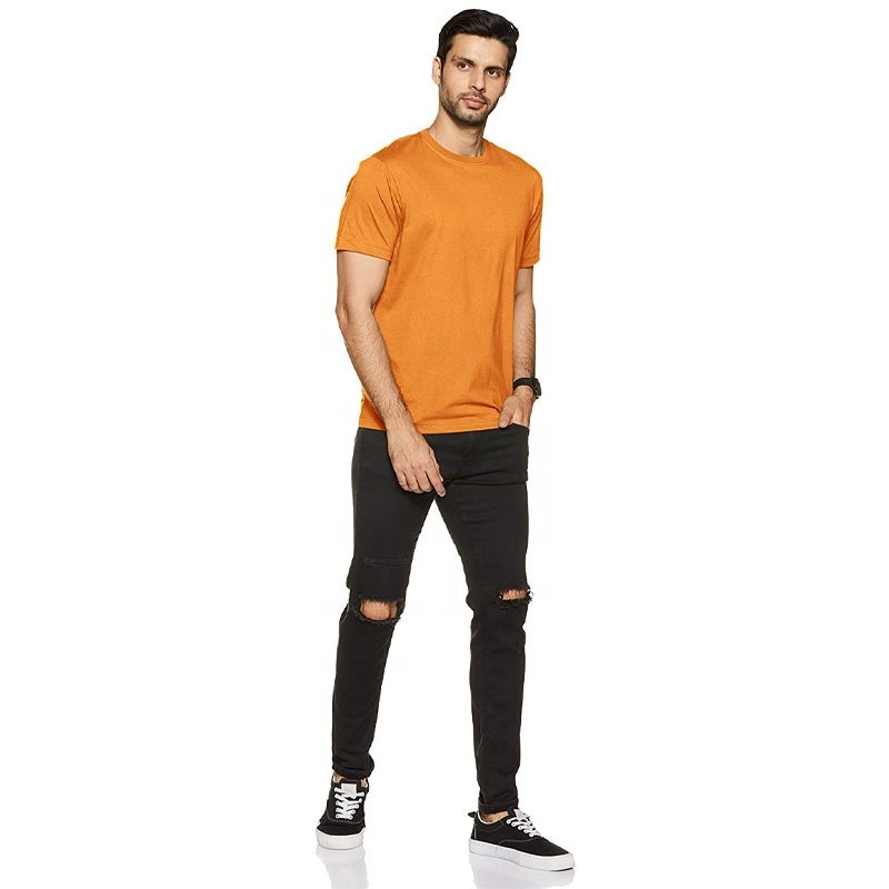 Factory Price Wholesale Plus Size Men's Round Neck T Shirt Custom Logo Gym Workout T Shirts Men Classic Fit T Shirts