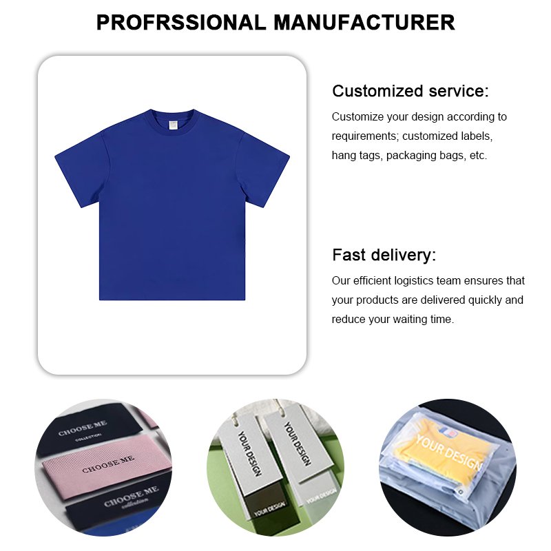 high quality oversize men's t-shirt drop shoulder heavyweight 250 gsm luxury blank heavy cotton tshirt custom streetwear t shirt
