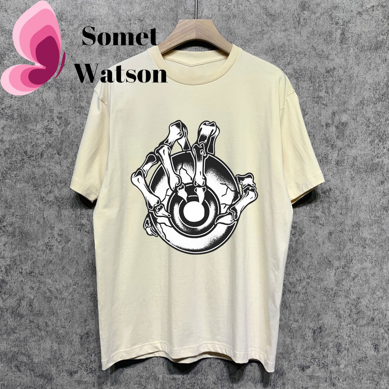 2024 Spider T-shirt carton spider web shape designer T-shirt customized logo hot selling new designs cotton T-shirt