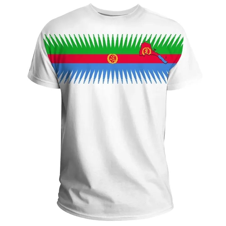 Dropshipping African Eritrea Dashiki Print T Shirt For Men High Quality Polyester Short Sleeve Plain T-shirt Custom T-shirts