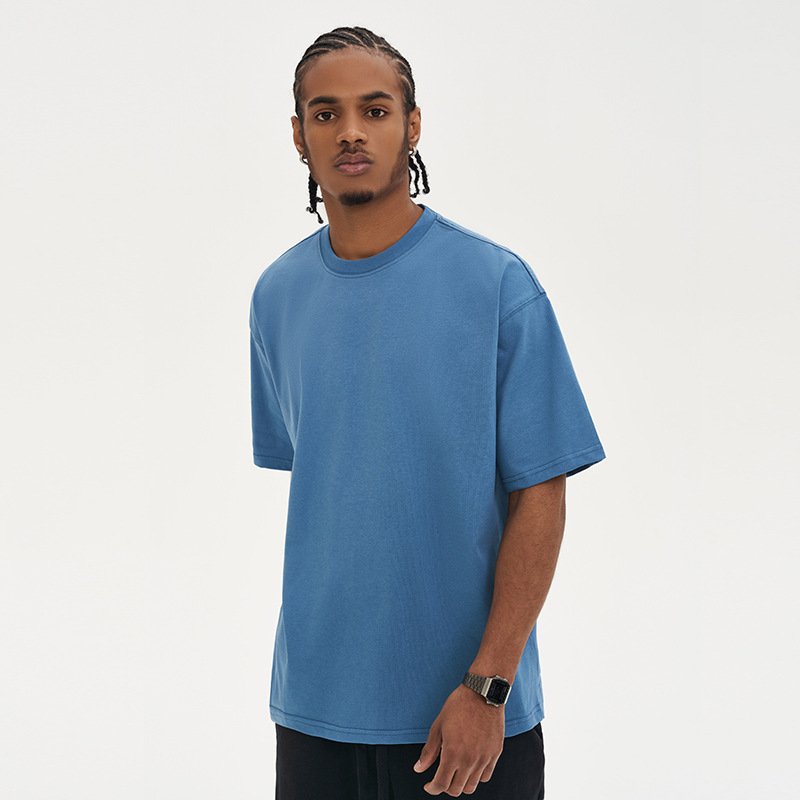 High Quality 100% Cotton Custom T Shirt For Men Blank Heavy Weight Drop Shoulder Oversized Men's T-Shirts