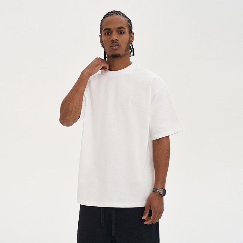 High Quality 100% Cotton Custom T Shirt For Men Blank Heavy Weight Drop Shoulder Oversized Men's T-Shirts