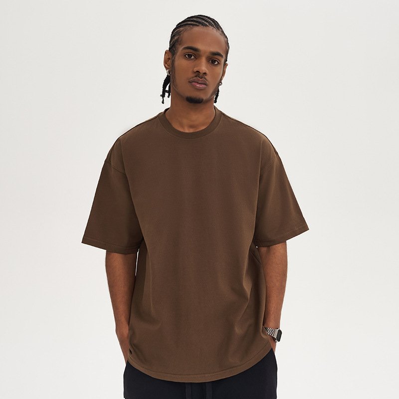 High Quality 100% Cotton Custom T Shirt For Men Blank Heavy Weight Drop Shoulder Oversized Men's T-Shirts