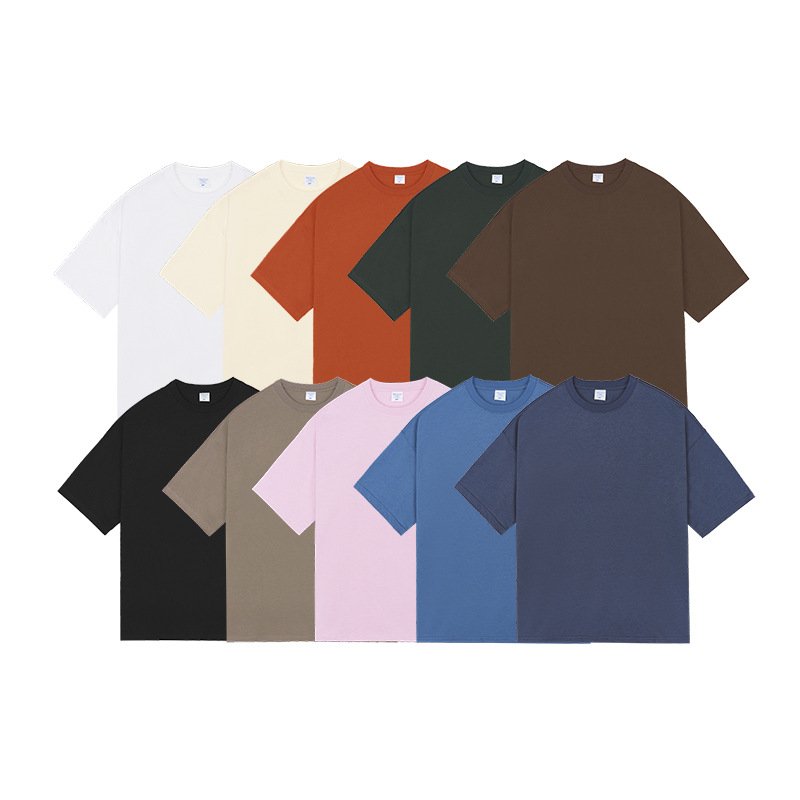 High Quality 100% Cotton Custom T Shirt For Men Blank Heavy Weight Drop Shoulder Oversized Men's T-Shirts