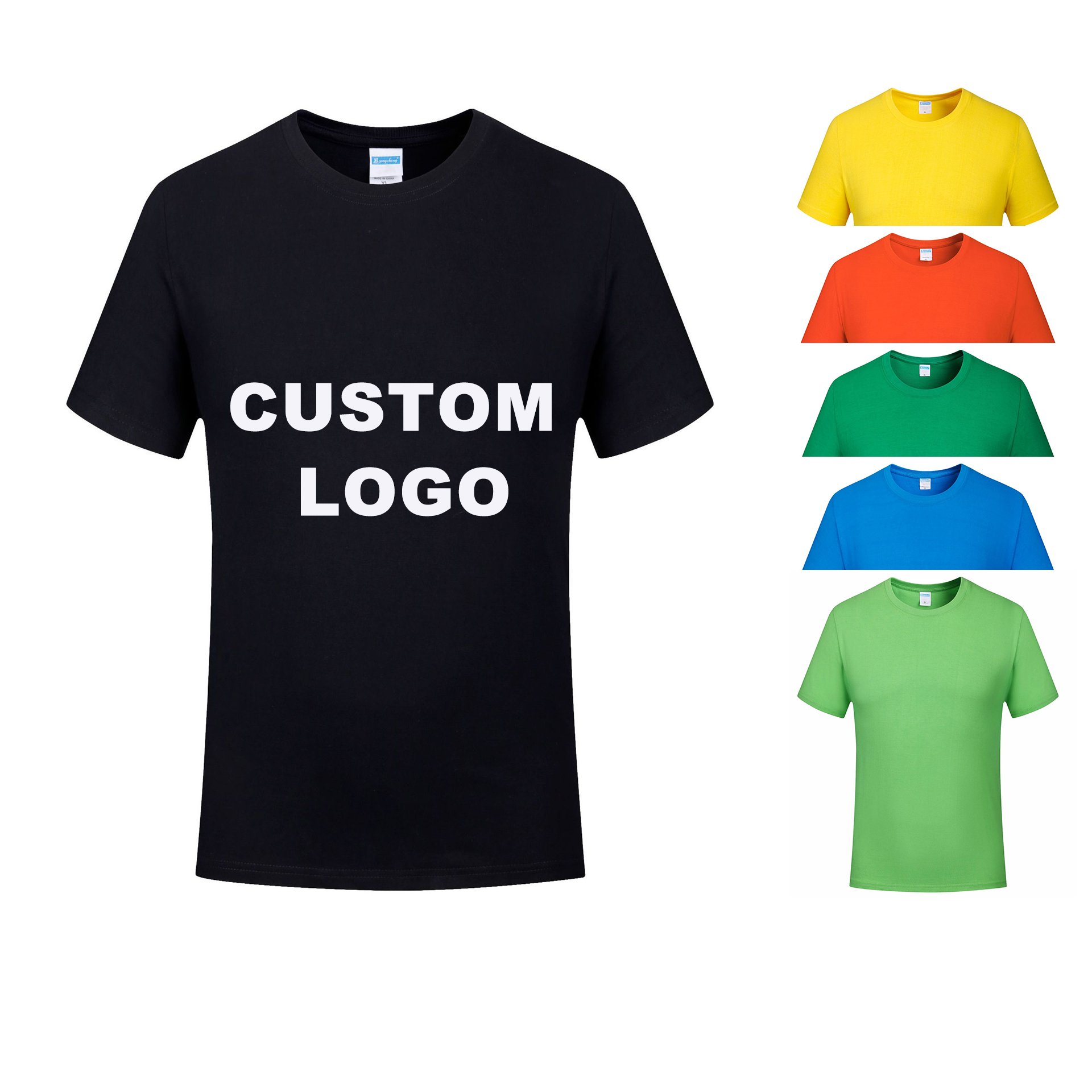 Custom T Shirt Printing Blank T-shirt Cotton Drop Shoulder Plain Polyester Men's T-shirts