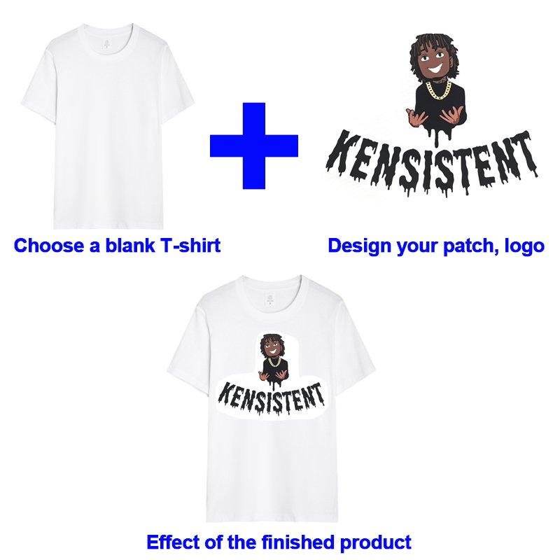 Custom T Shirt Printing Blank T-shirt Cotton Drop Shoulder Plain Polyester Men's T-shirts