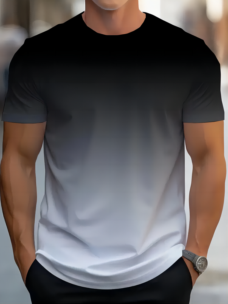 2024 Wholesale Men's T Shirts 100% Polyester Sublimation T Shirt Blanks Printed T Shirts Short Sleeve Comfy Tops