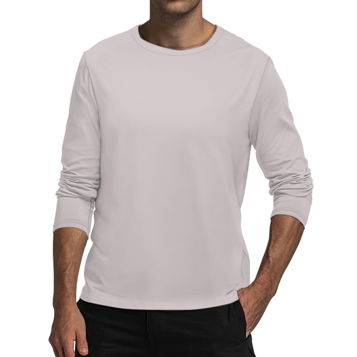 Exclusive Product Oversized Casual Men's Long Sleeve T-Shirt Factory Supply Custom Printing Logo Pattern Crew Neck T-Shirt