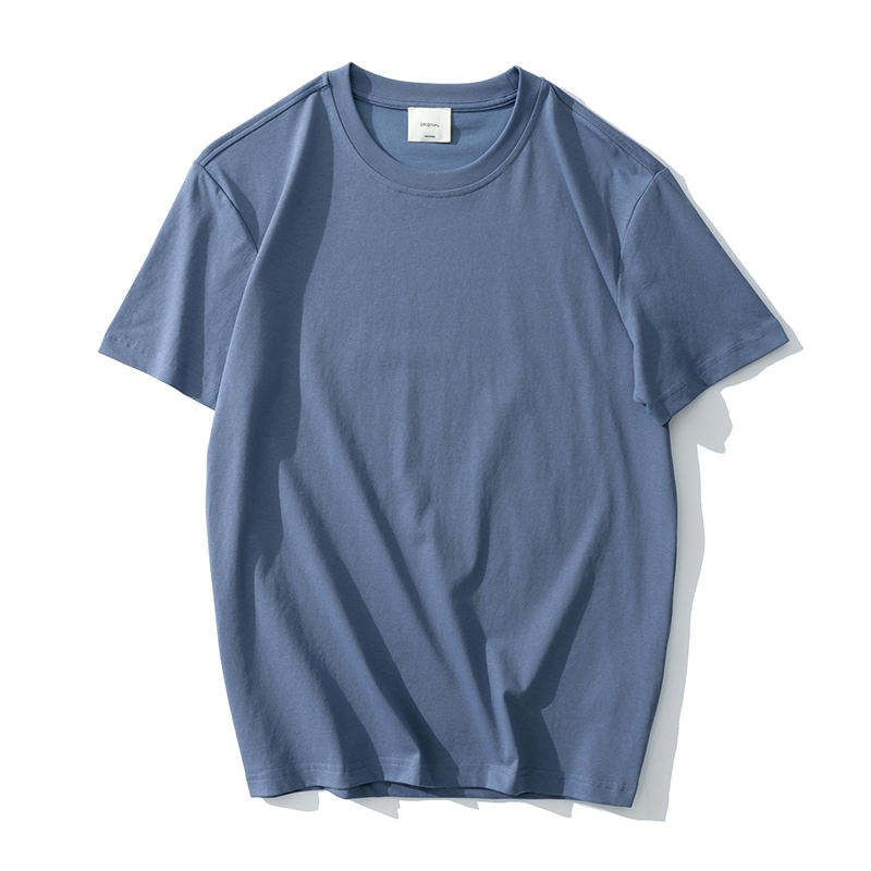 High Quality 100% cotton Summer Custom LOGO Print T-shirt Men's Blank Plain T Shirts Premium Cotton 210gsm t shirt