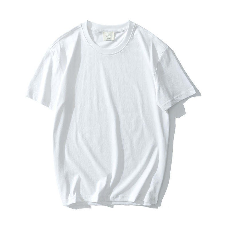 High Quality 100% cotton Summer Custom LOGO Print T-shirt Men's Blank Plain T Shirts Premium Cotton 210gsm t shirt
