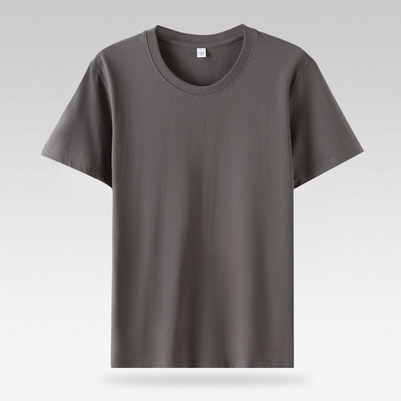 Plain Black White And Gray Men's T-shirts Oversize Cotton Men's T-shirt Printed