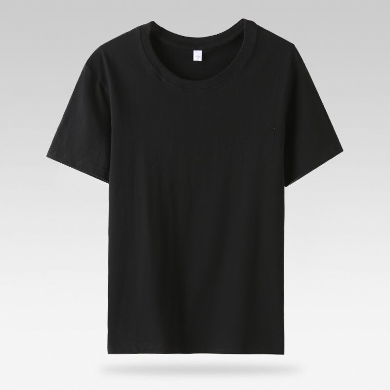 Plain Black White And Gray Men's T-shirts Oversize Cotton Men's T-shirt Printed