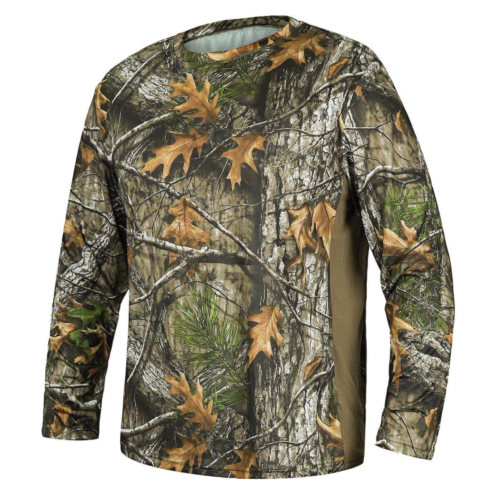 Outdoor hunting camouflage men's sun protection long sleeved T-shirt quick dry fitness running training Men's T-shirt clothes