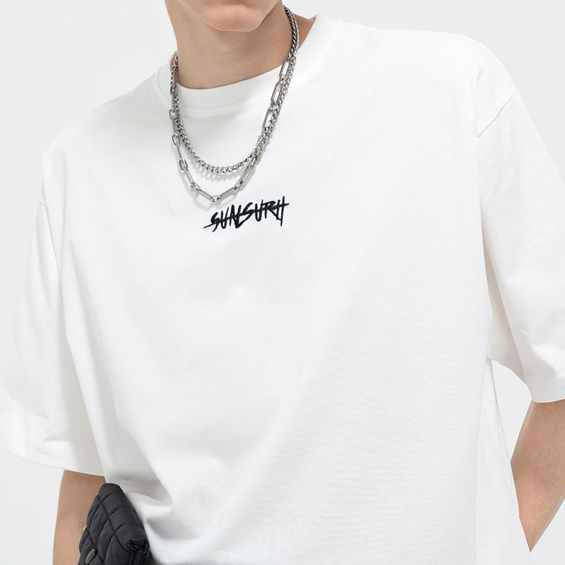 Factory Quality Wholesale Loose Drop Shoulder Streetwear Blank Oversized Crew Neck Plain Men's T-Shirts