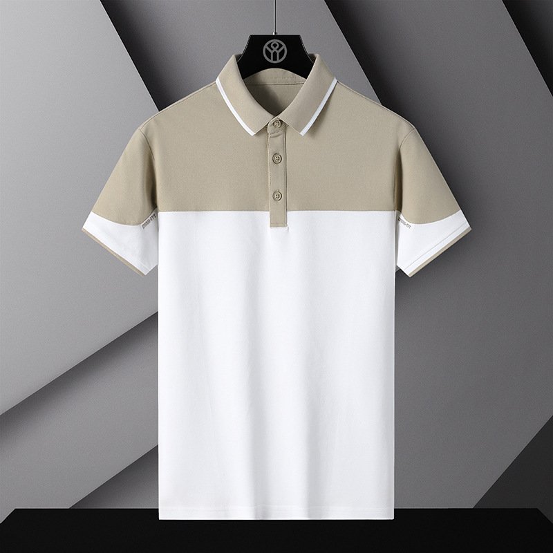 Summer short-sleeved business polo shirt men's T-shirt thin lapel half-sleeved business casual trend Brand