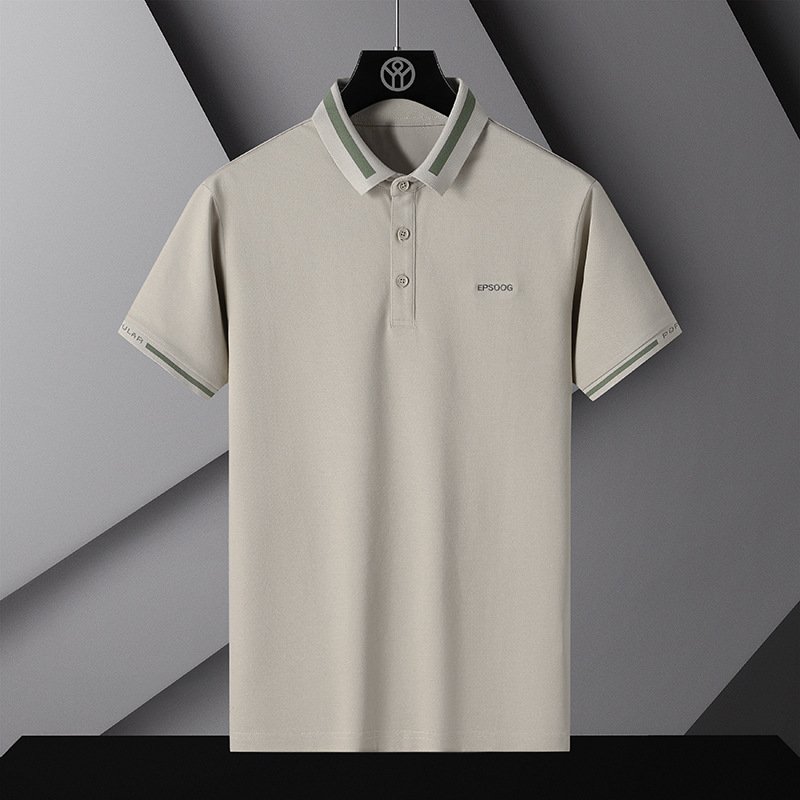 Summer short-sleeved business polo shirt men's T-shirt thin lapel half-sleeved business casual trend Brand