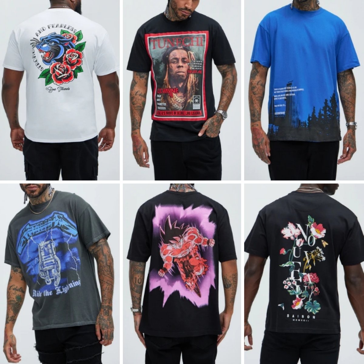 Clearance 2024 High quality Printed Fashion Designer T-shirt for Men's Casual Loose Printed T-shirt Random Delivery