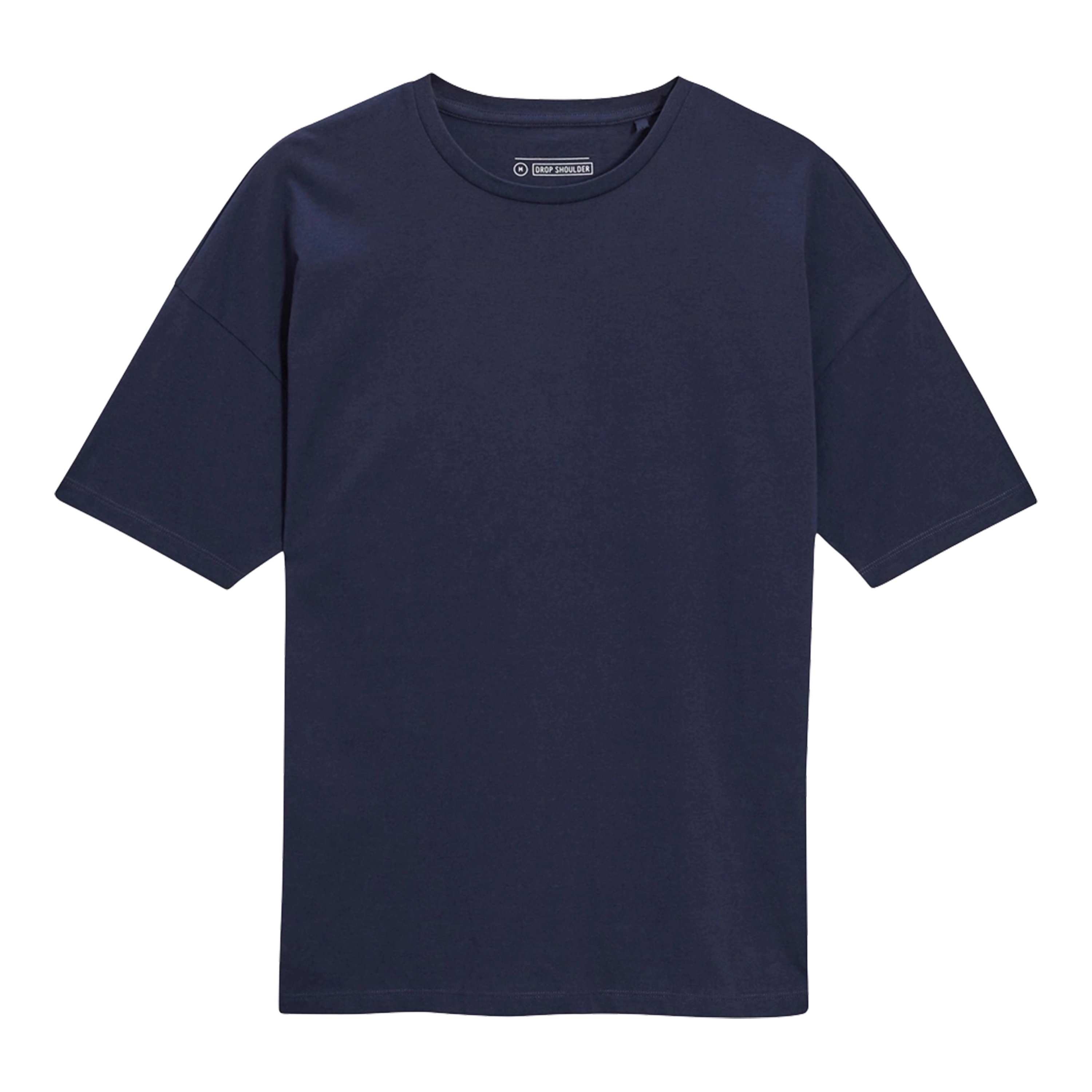 Promotional new basic t shirt trending hot products navy blue Casual Plain solid dyed crew neck men t shirt clothing