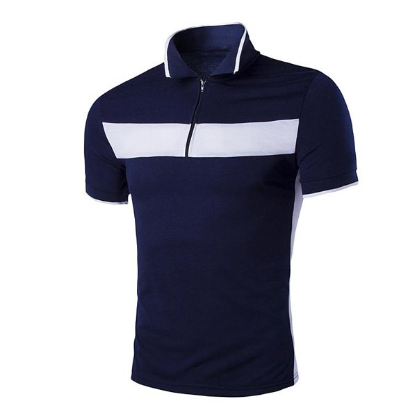New Style Zipper Pattern Pakistan Supplier Custom Polo T Shirts Men Cotton and Bamboo Fiber Men's T-Shirts from Pakistan