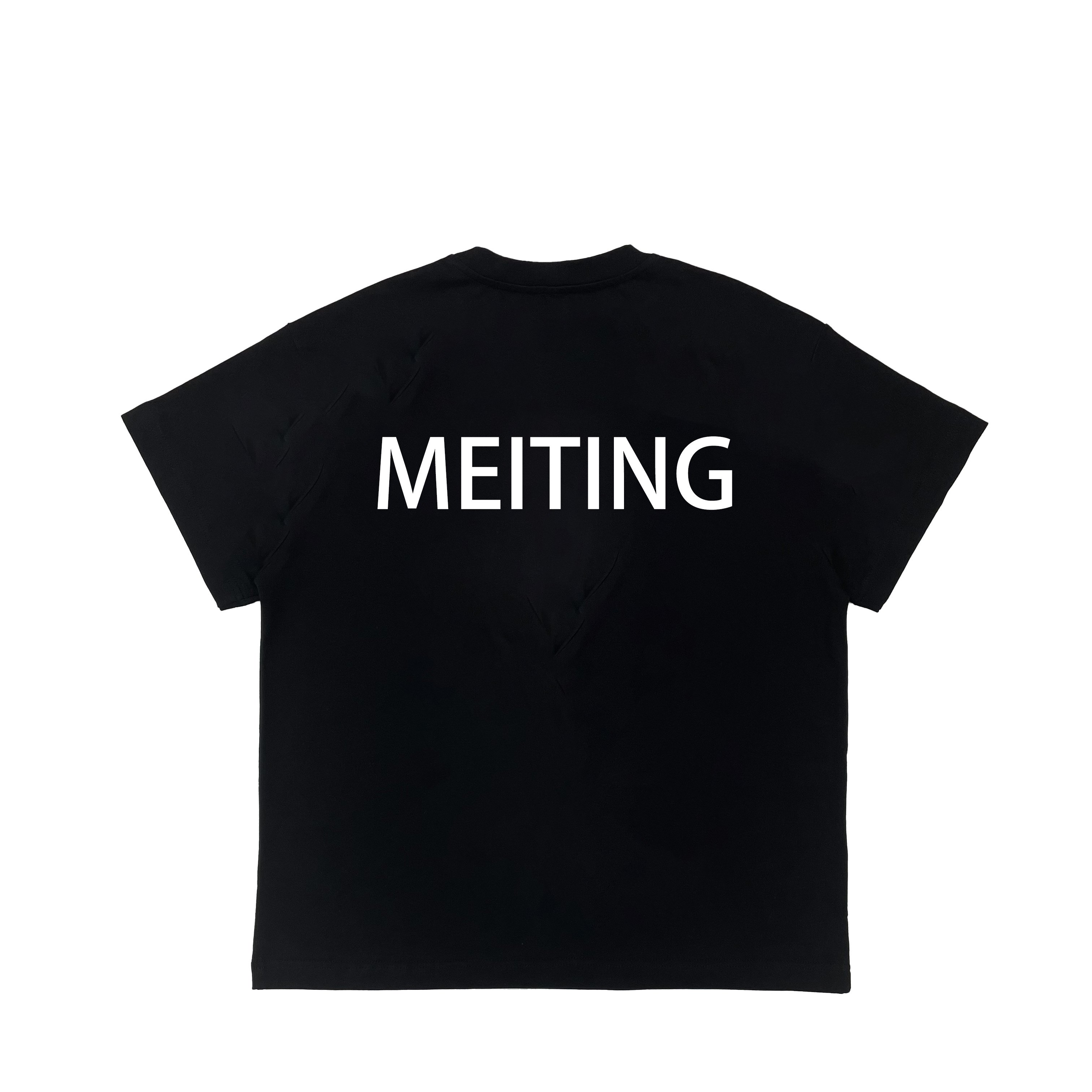 New model 2022 Shirt blank custom customized micro -standard printing simulation neck men's T shirt loose men's T -shirt