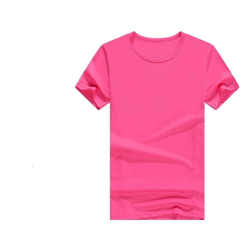 Wholesale stocking summer 14 colors Cheap Quick Dry 100% Polyester Plain Blank Men's T-shirt Custom Logo Printed Men T Shirts