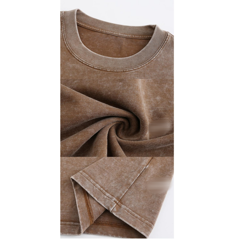 High Quality Heavyweight Distressed Acid Wash 230G Men's t-shirts Oversized Shirt Custom Regular T Shirt Men