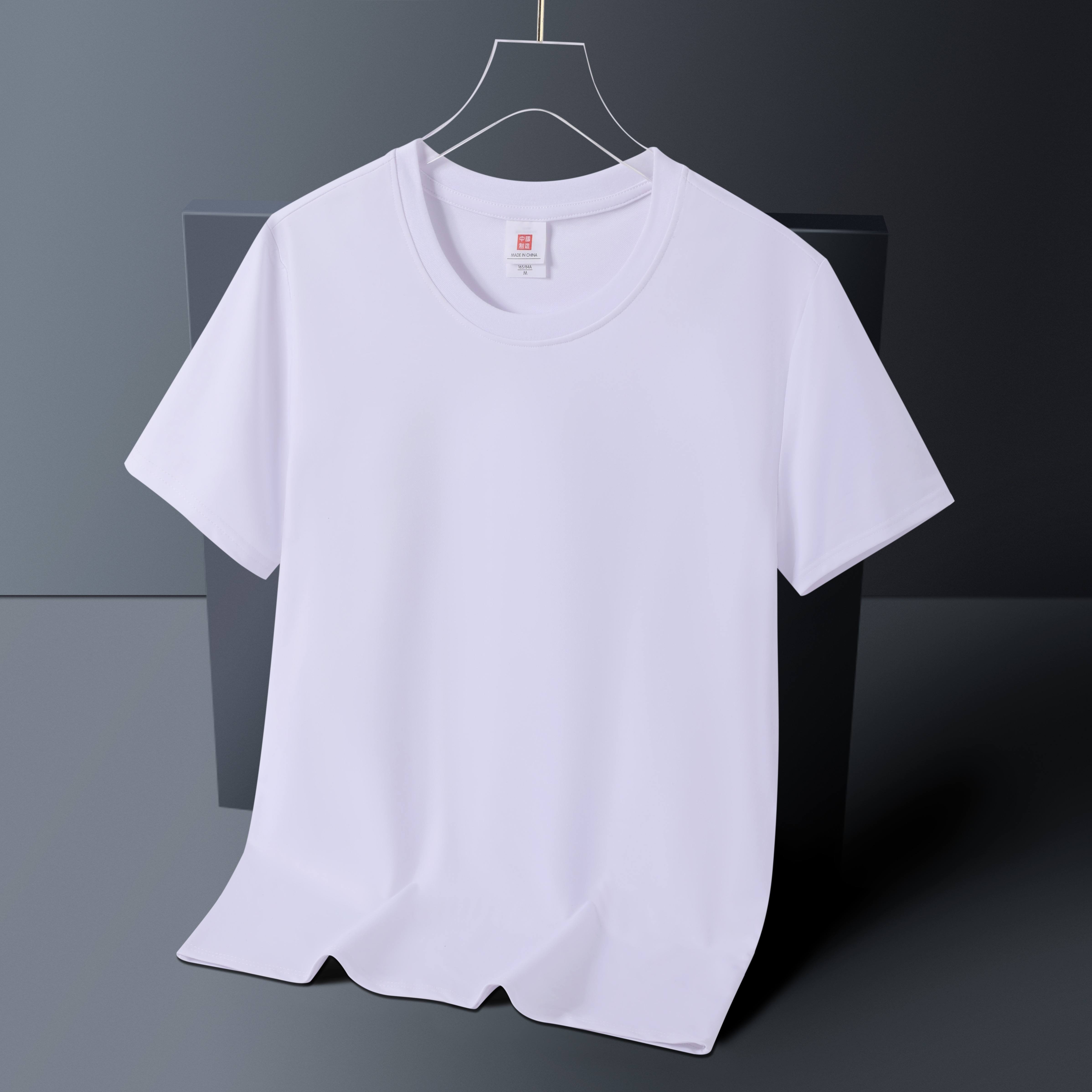 Design 220 gsm Combed Cotton Tshirt Tee Round Neck Organic Cotton Printed Heavyweight Blank T Shirt Plus Size Men's T-shirts