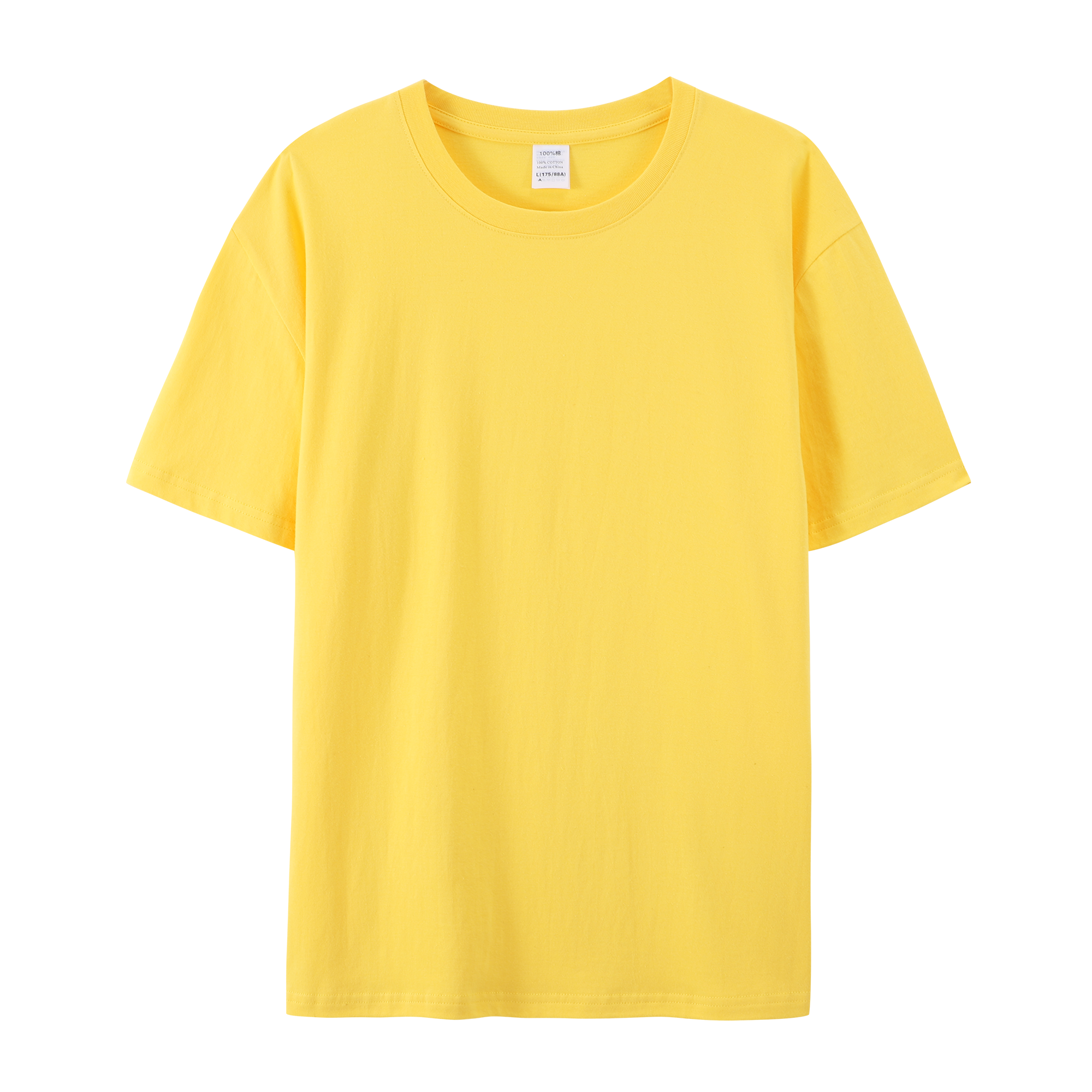 CB01-79000 190gsm Jersey 100% Cotton t-shirt Printing logo for Mens Plain t shirts Printed White Black T Shirt