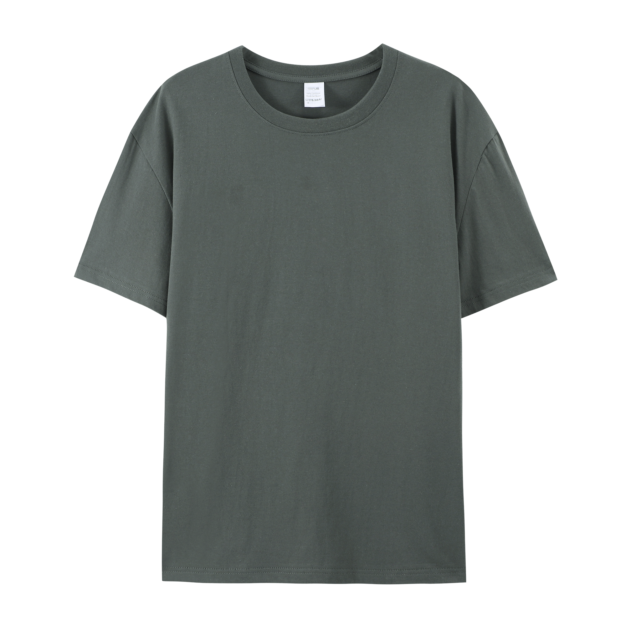 CB01-79000 190gsm Jersey 100% Cotton t-shirt Printing logo for Mens Plain t shirts Printed White Black T Shirt