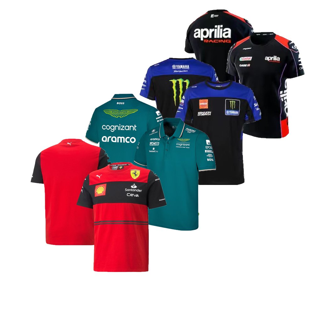 High Quality Quick Dry Short sleeve Race Car F1 Suit Motorcycle shirt Men's Racing f1 Team Polo T-Shirt