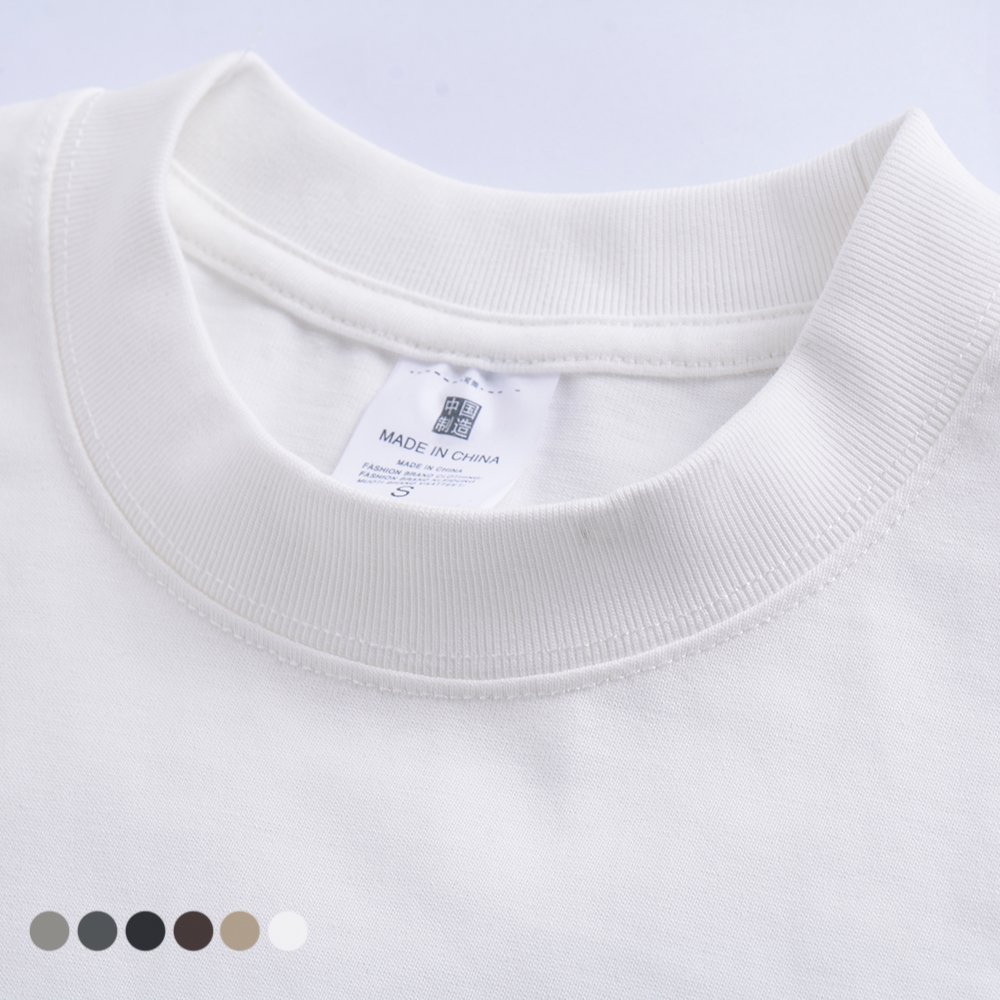 High Quality Men Luxury Custom Heavy 100% Cotton oversize T Shirt Blank Mock Neck Heavyweight Oversized t shirt