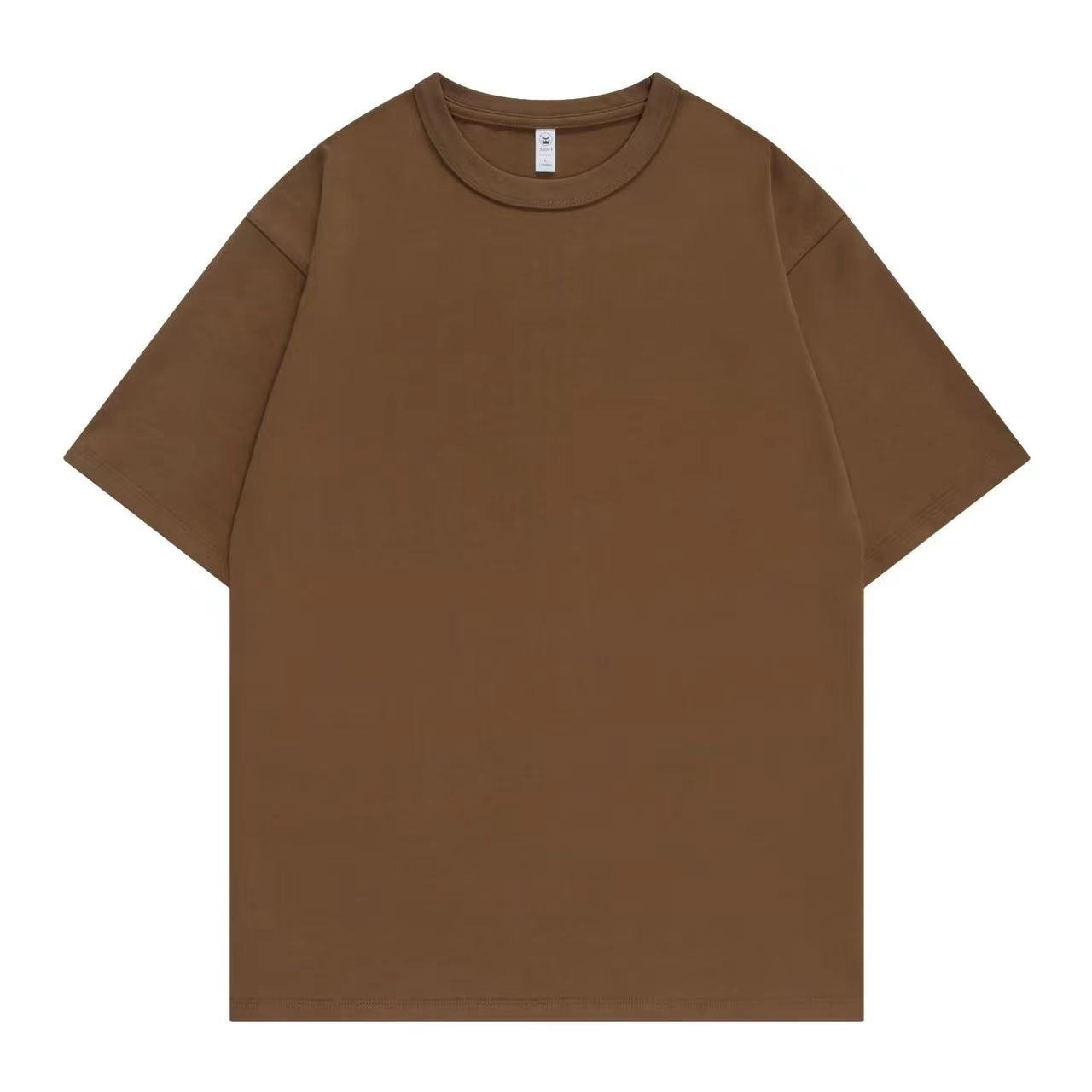 Customized Hot Selling High Quality 280g T-shirt Plus Size Blank T-shirt Printed 100% Pure Cotton Men's T-shirt 280GSM Cotton