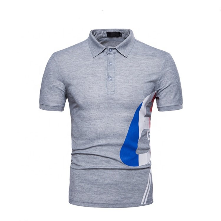 High quality solid print Mens Promotional Golf Slim Fit Shirt men's t-shirts polo custom logo