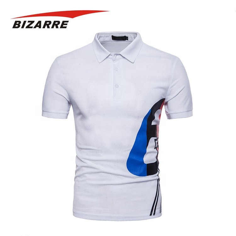 High quality solid print Mens Promotional Golf Slim Fit Shirt men's t-shirts polo custom logo