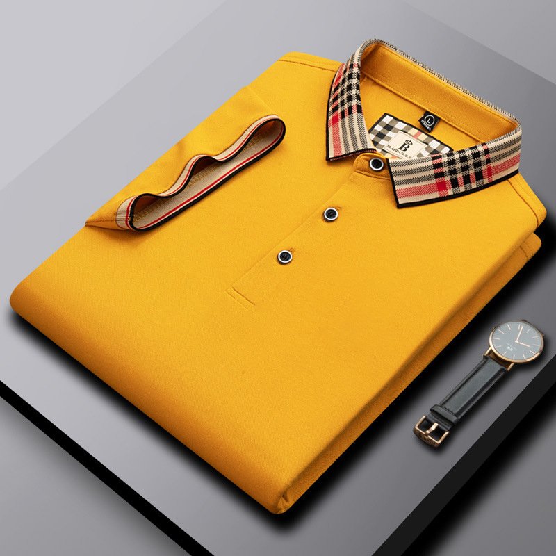 Custom New Business Leisure Golf Men's t-Shirt With Pocket Boss t-Shirts For Men Short Sleeve Polo Shirt Custom Logo