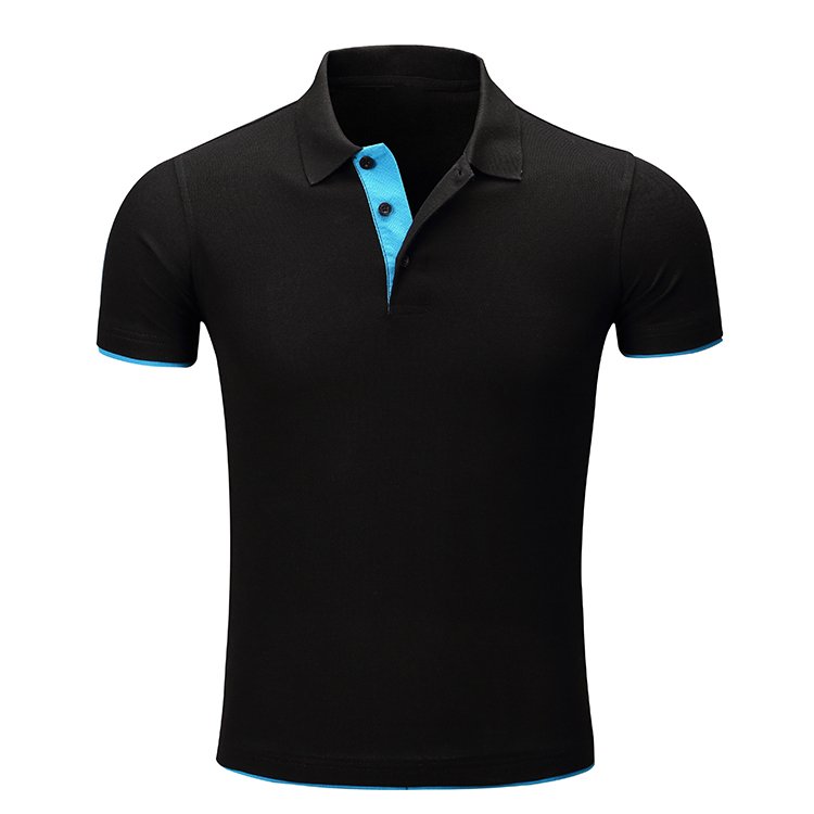 Custom Label Polo Shirt Pique Cotton Polo Tops Polo Shirts Two Color Shirt with Printing Custom T-shirts