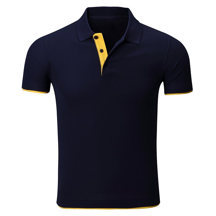 Custom Label Polo Shirt Pique Cotton Polo Tops Polo Shirts Two Color Shirt with Printing Custom T-shirts