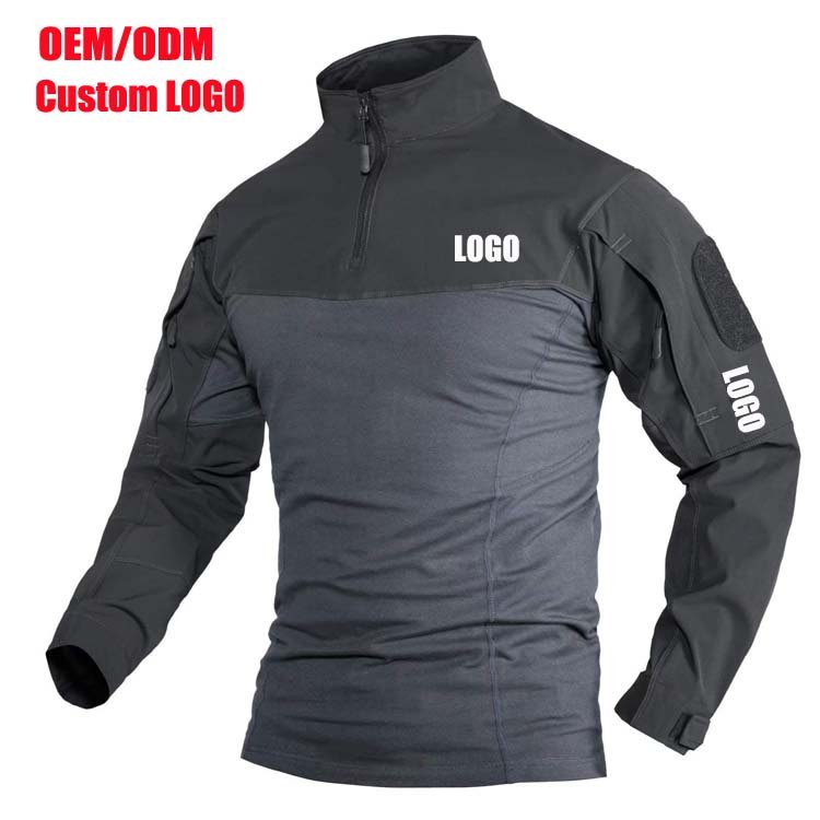 Garment Manufacturers Fishing Hiking Shirts For Men, Cotton Nylon Spandex T Shirts,Quick Dry Cargo Tactical Hunting Shirts