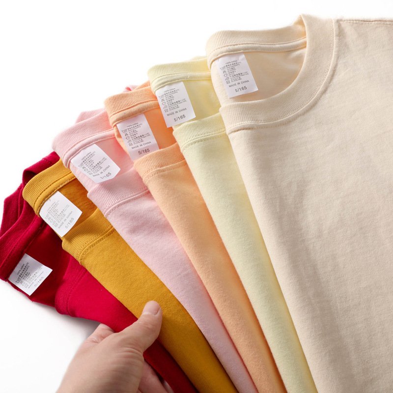 wholesale running and work men's t-shirts oversized heavy cotton simple comfort o neck t-shirt for men and women