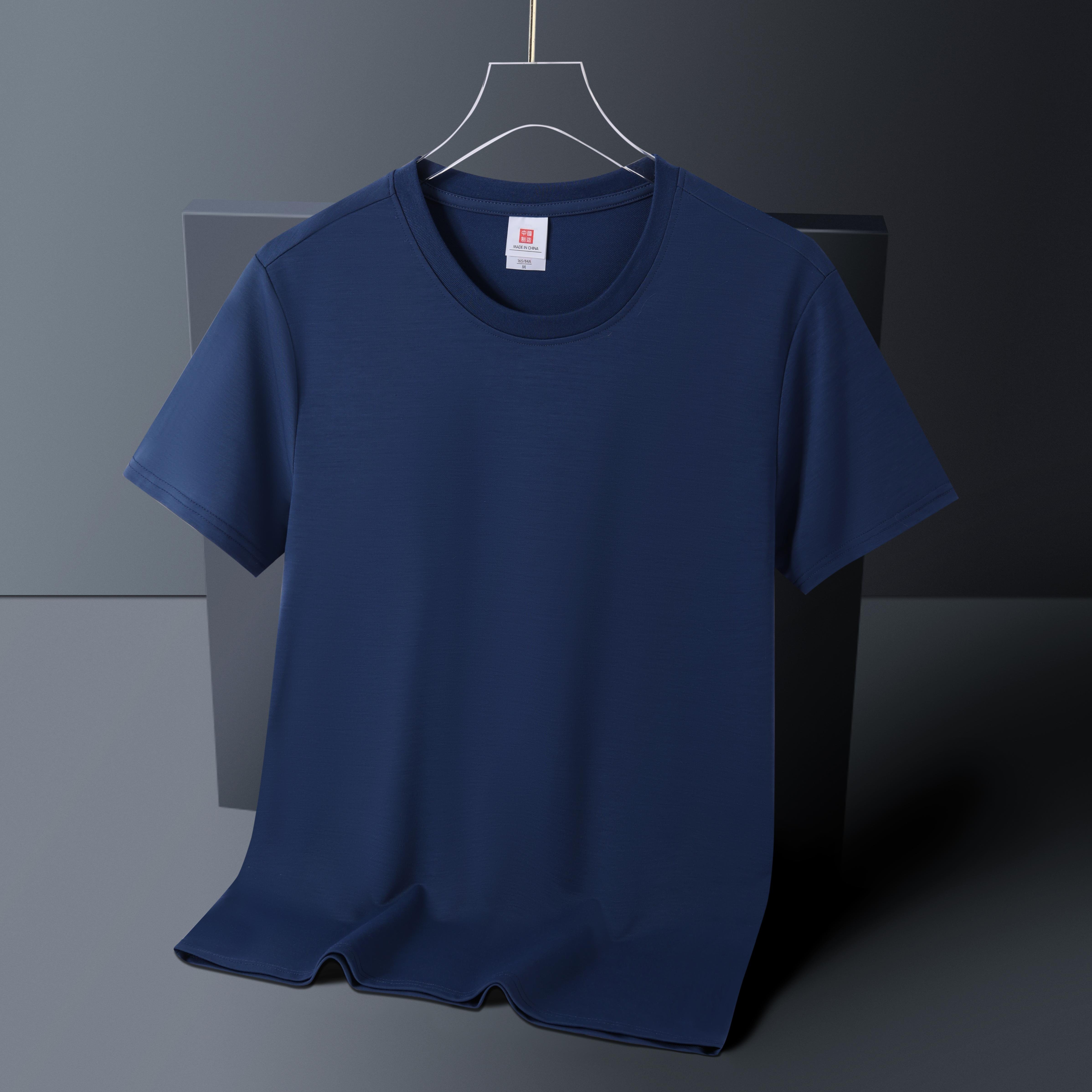 wholesale black gym causal cotton sports fitness streetwear plus size men's t-shirt custom plain t shirt for men